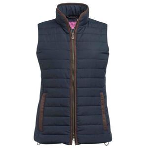 Brook Taverner Womens/Ladies Madison Quilted Vest / Navy